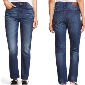 EUC MADEWELL Women's High Rise Straight Leg Crop Jean Size 30